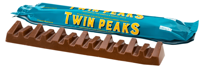 Poundland bringt eine DUNKLE Schokoladenversion seines Nachahmer-Toblerone-Riegels Twin Peaks auf den Markt